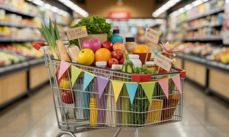 Schnäppchen für Lebensmittel: So dekorierst du deinen Einkaufswagen günstig