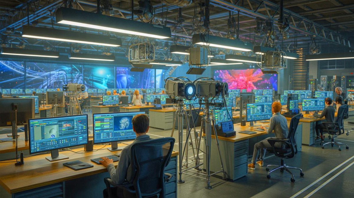 „So verkauft Amazon unsere Träume an die KI-Maschinerie“ – Empörung über Milliarden-Investition in digitale Showrunner-Technologie wächst Illustration von der Integration künstlicher Intelligenz in die Medienproduktion.